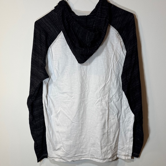 Men's Black and White Hoodie - Picture 3 of 8